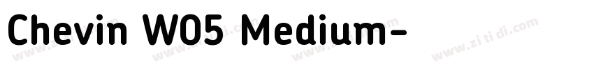 Chevin W05 Medium字体转换